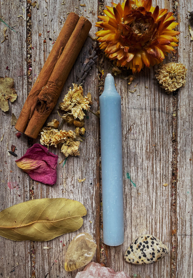 Blue Wish Candle
